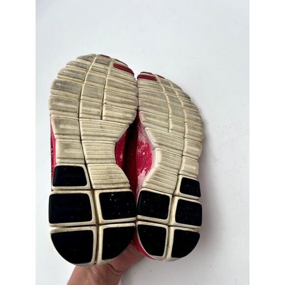 Nike Free 5.0 V4 Women's Running Shoes Size 6.5 Red/White - Picture 4 of 5